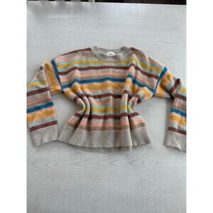 Bohme Multicolor Striped Crew Neck Sweater